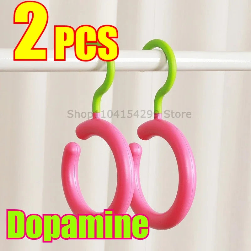 Hat Storage Clothes Hanger Invisible Luxury Multi-Function Hook Home Use New 2025 Plastic Coat Hanger Nordic Sle Adult Closet Oasis Select Dopamine2