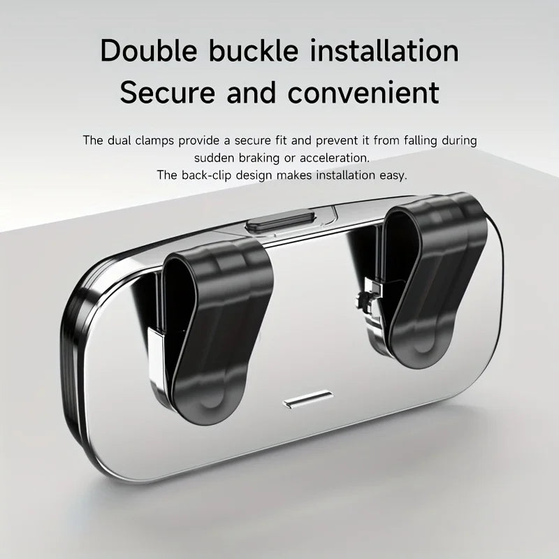 One-Touch Car Sun Visor Glasses Holder & Storage Case