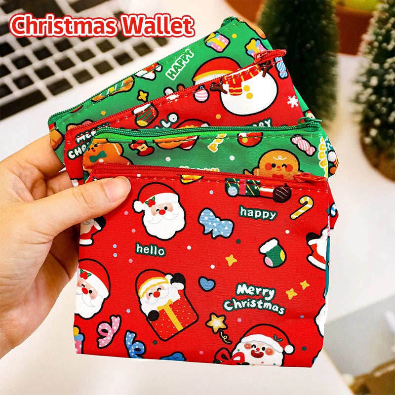 Mini Christmas Coin Purse – Cartoon Storage Bag | Kids Gift Mini Coin Purse Oasis Select