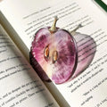 3D Effect Acrylic Fruit Bookmark Cute Translucent Watermelon Orange Page Clips Creative Reading Stationery Gift For Kids Friends Oasis Select grape