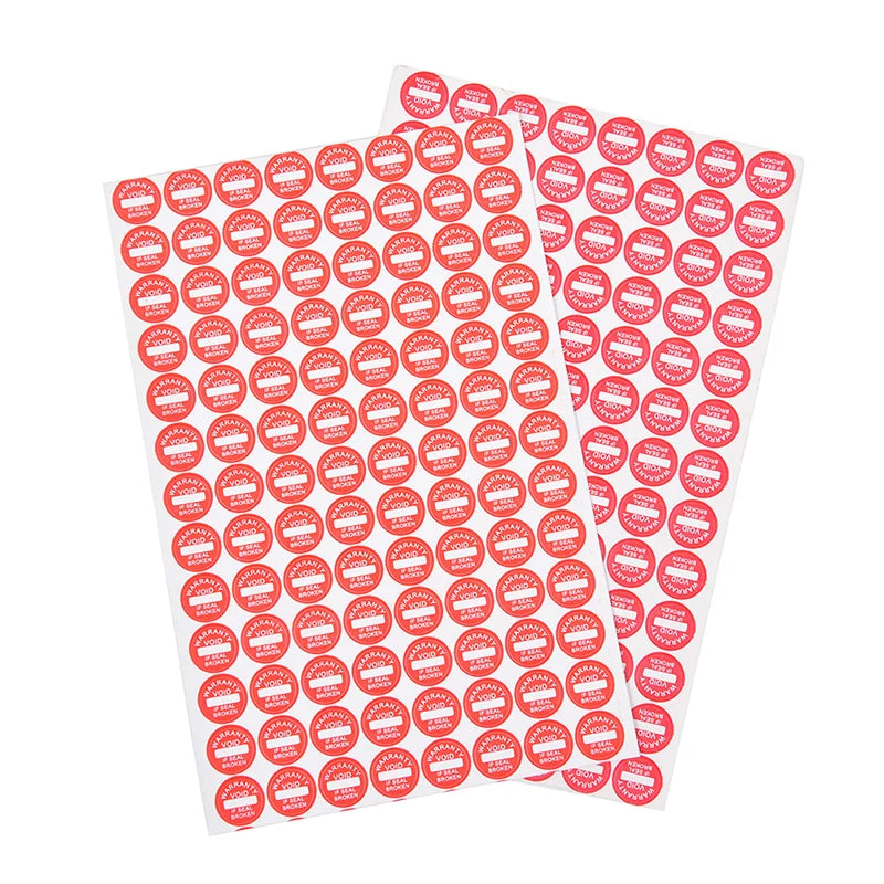 208Pc 10mm warranty fragile seal label sticker universal guaranteed VOID sticker Oasis Select