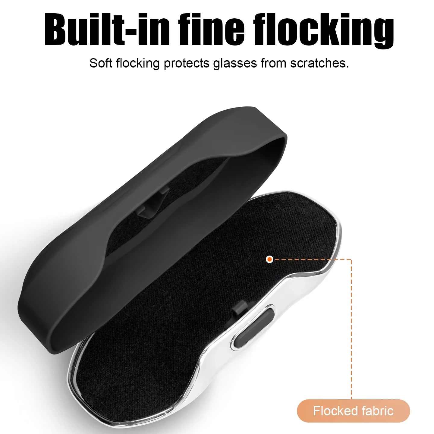 Car Sun Visor Sunglasses Holder – Anti-Scratch ABS Case