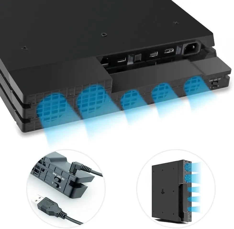 DC 5V Cooling Fan for PS4, PS4 Pro & PS4 Slim Console