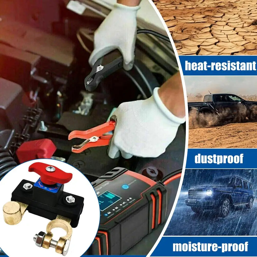 Car Battery Disconnect Switch 12V/24V – Anti-Drain Breaker