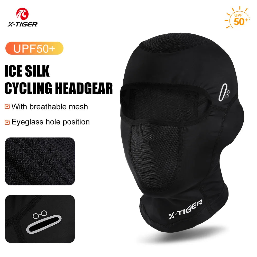 X-TIGER Summer Cycling Balaklava Mask UV Protection for Bicycles Motorcycles Full Face Mask Mesh Breathable Outdoor Hiking Mask Oasis Select