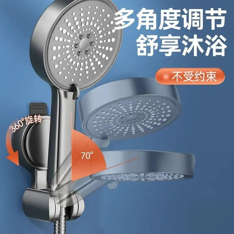 New Shower Head Supports 360° Adjustable Suction Cup Wall Mounted Handheld Shower Holder Punch-free Bathroom Accessories Oasis Select