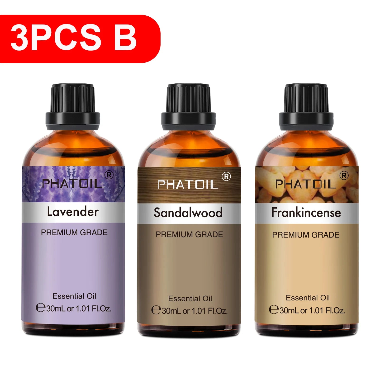 PHATOIL Pure Essential Oils 30ml | Aromatherapy Diffuser Set