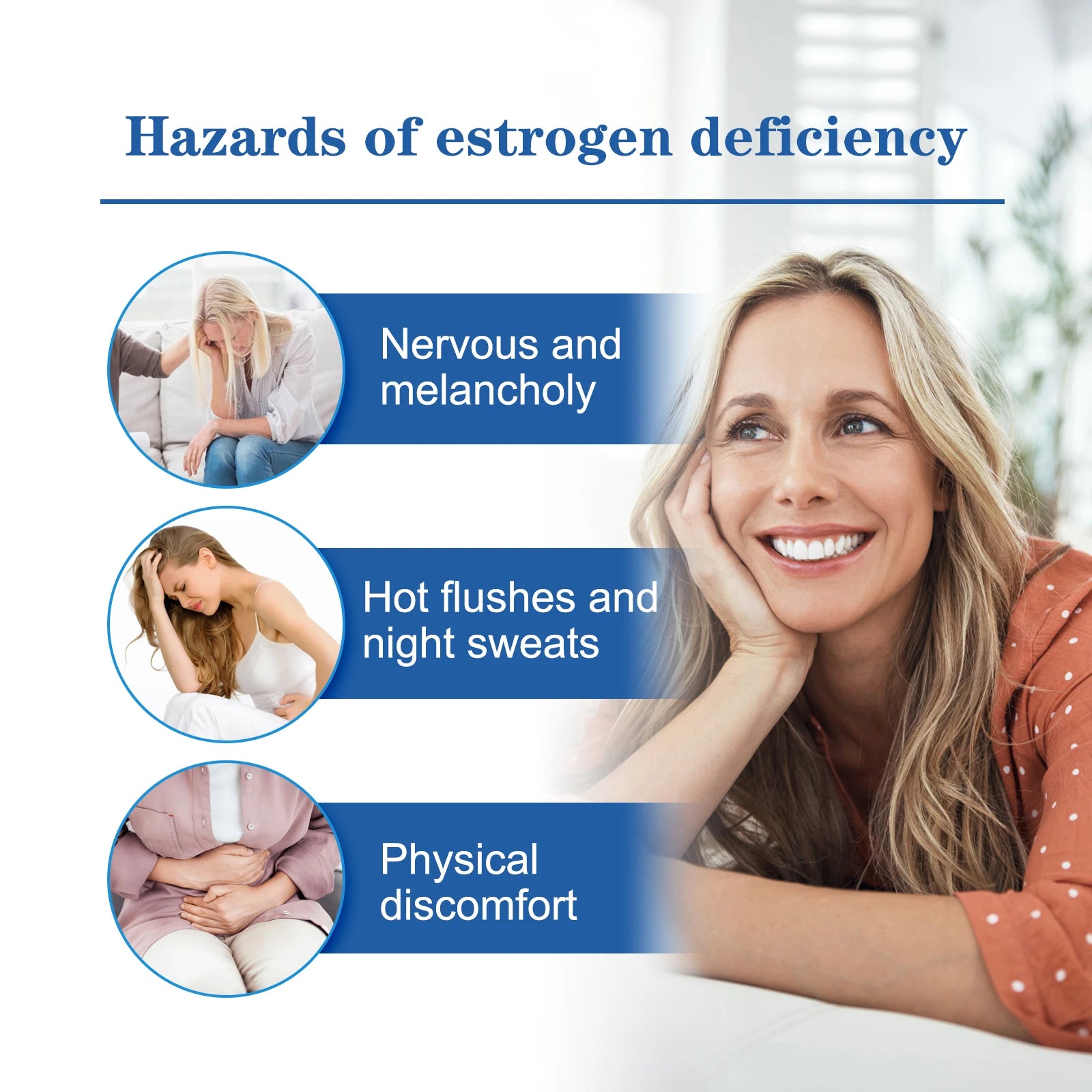 Estrogen Relief Cream for Women Menopause Balancing Hormone Levels Reducing Fatigue Relieve Massage for Health Body Care Oasis Select