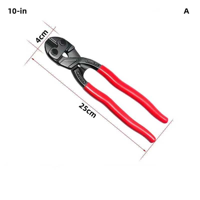 8/10inches Bolt Cutter High Leverage Bolt Cutter with Notch and Spring Industrial Wire Cutter Repair Heavy Duty Hand Tools Oasis Select 10-in-A