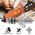LIKE WISH Multifunction Drilling Tailstock Live Center With Claw For Mini Lathe Machine Revolving Centre DIY Accessories Woodwor Oasis Select silver