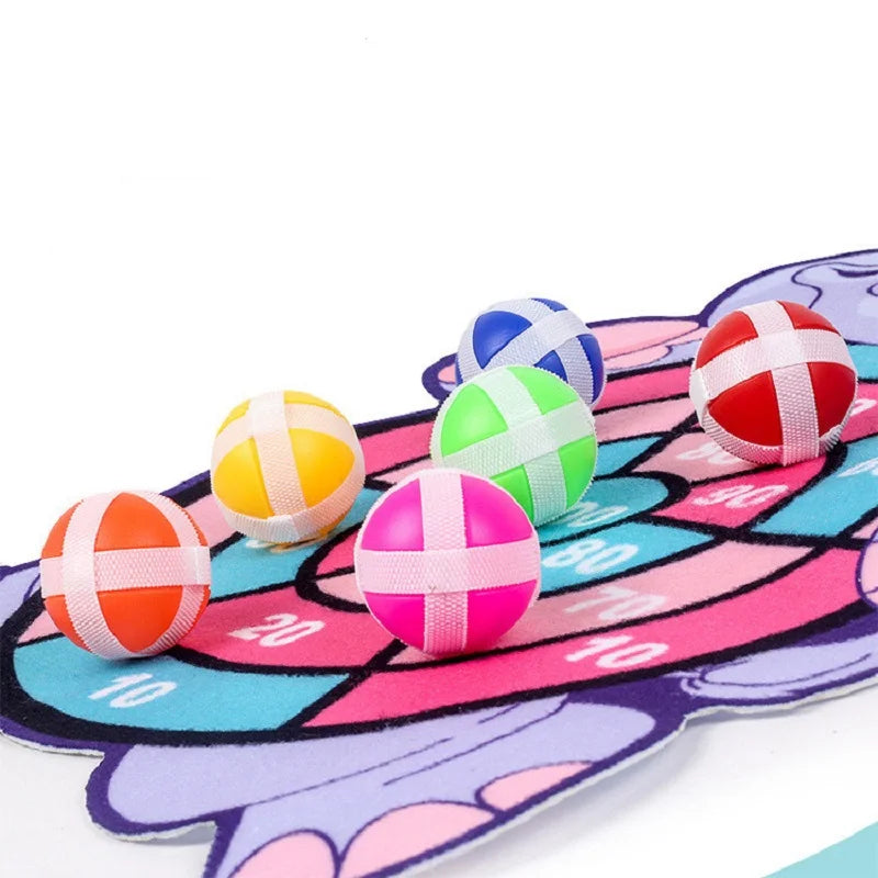 Dart Board Sticky Ball Toys for Kids, Indoor Outdoor Safe Target Sports Game, Educational Interactive Toy Gift for Boys Girls Oasis Select