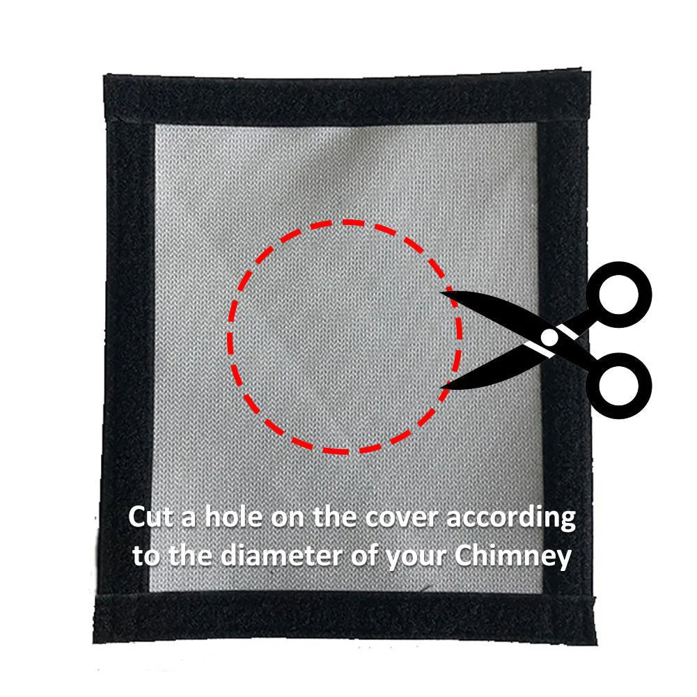 Flame Retardant Cloth Anti-Scald Vent Cover Outdoor Cooking Safety 5.0mm Thickness Easy To Install Fiberglass Material Oasis Select