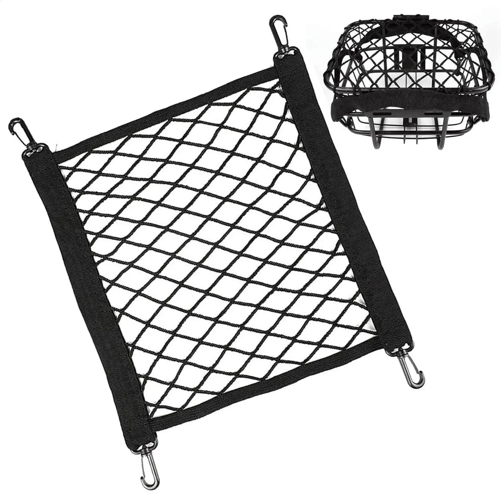 Motorcycle Cargo Net Elastic Double Layer Motorcycle Net For Helmet Storage Cargo Net With Hooks Luggage Storage Net Oasis Select