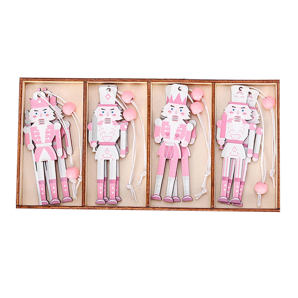 Christmas Party Holiday Decorations Wooden Nutcracker Ornaments Wooden Christmas Decorations Versatile Usage DIY Decoration Oasis Select B China Mainland