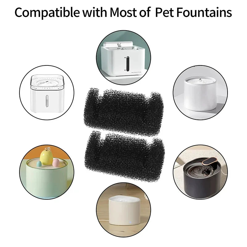 Pet Drinking Sponge Filter Water Dispenser for Cats and Dogs Healthy Sponge Filter Pet Drinking Fountain Accessories Oasis Select