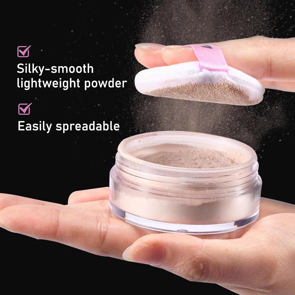 Setting Powder Waterproof Sweat Resistant And Oil Resistant Makeup Powder Setting Powder Natural And Long-lasting Matte Finish Oasis Select