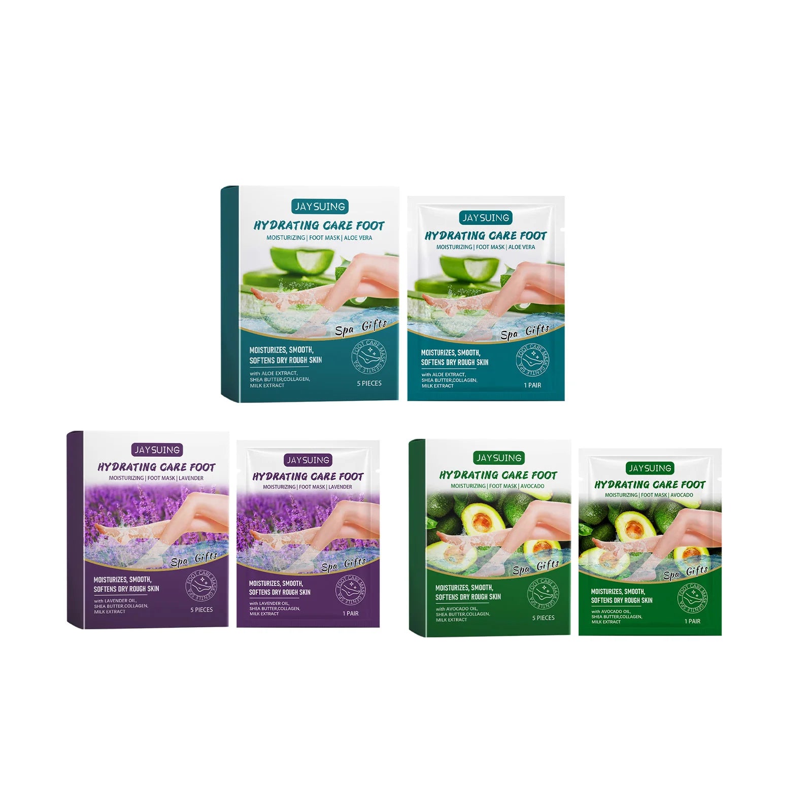 Exfoliating Foot Mask Anti Cracked Remove Dead Skin Heel Calluses Enhances Elasticity Moisturize Brighten Soften Feet Skin Care Oasis Select