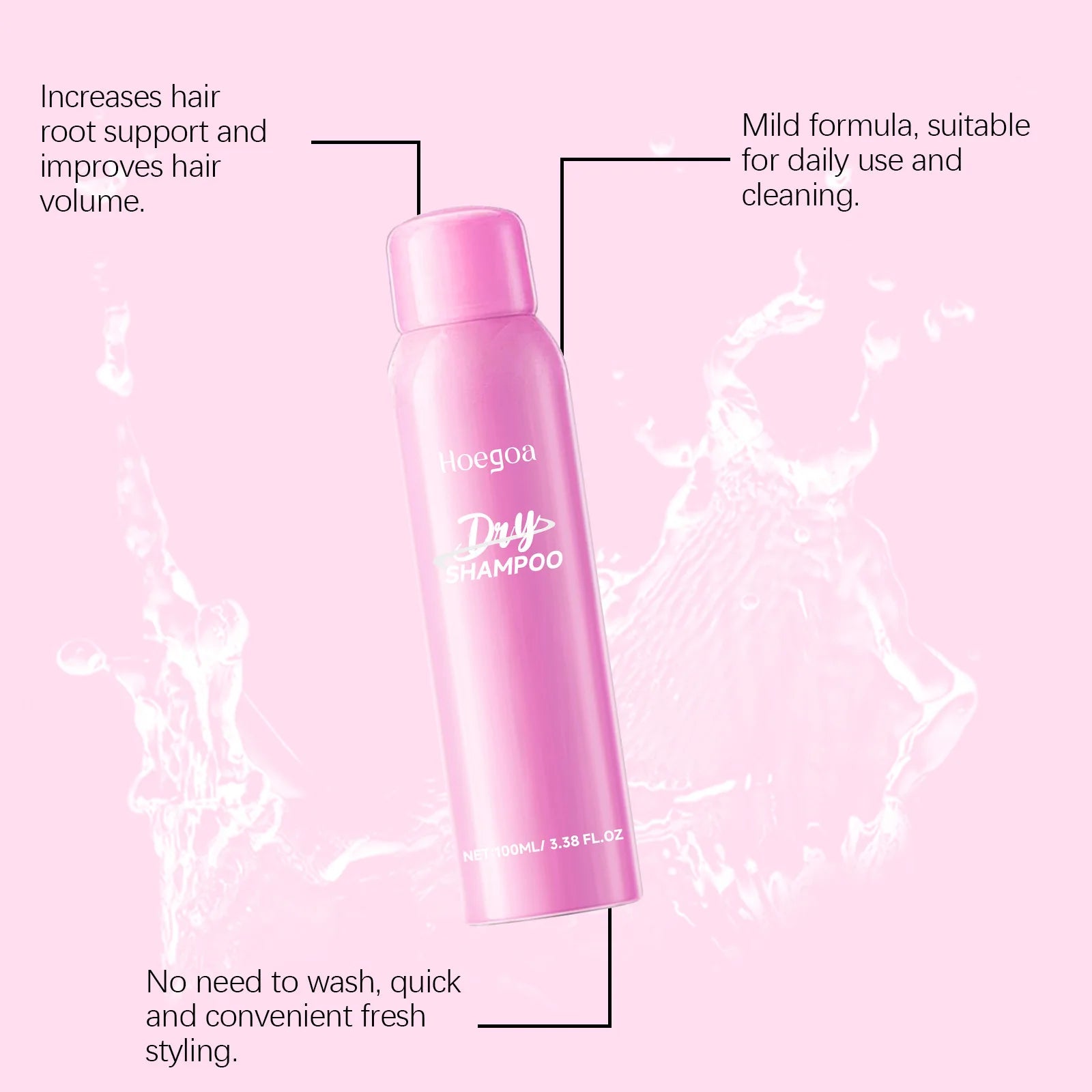 Rose Leave in Hair Shampoo Spray Repair Dry Moisturizing Damage Remove Lazy Improve Smoothing For Curly Hair No-Wash Conditioner Oasis Select