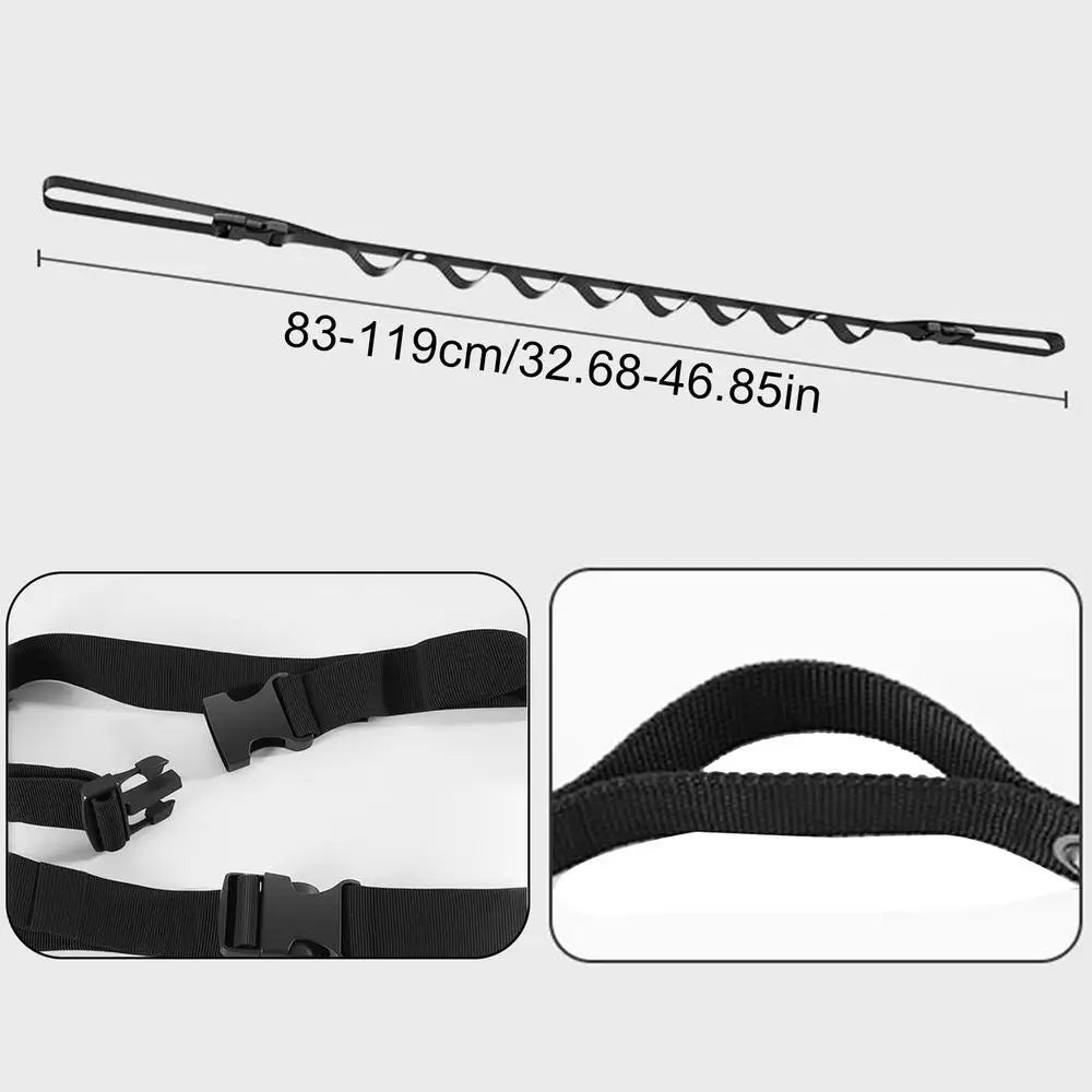 Portable Car Clothes Hanger Rope Large-Bearing Car Clothesline Adjustable Clothes Storage Hanger for Traveling Clothesline Oasis Select Black 1PC