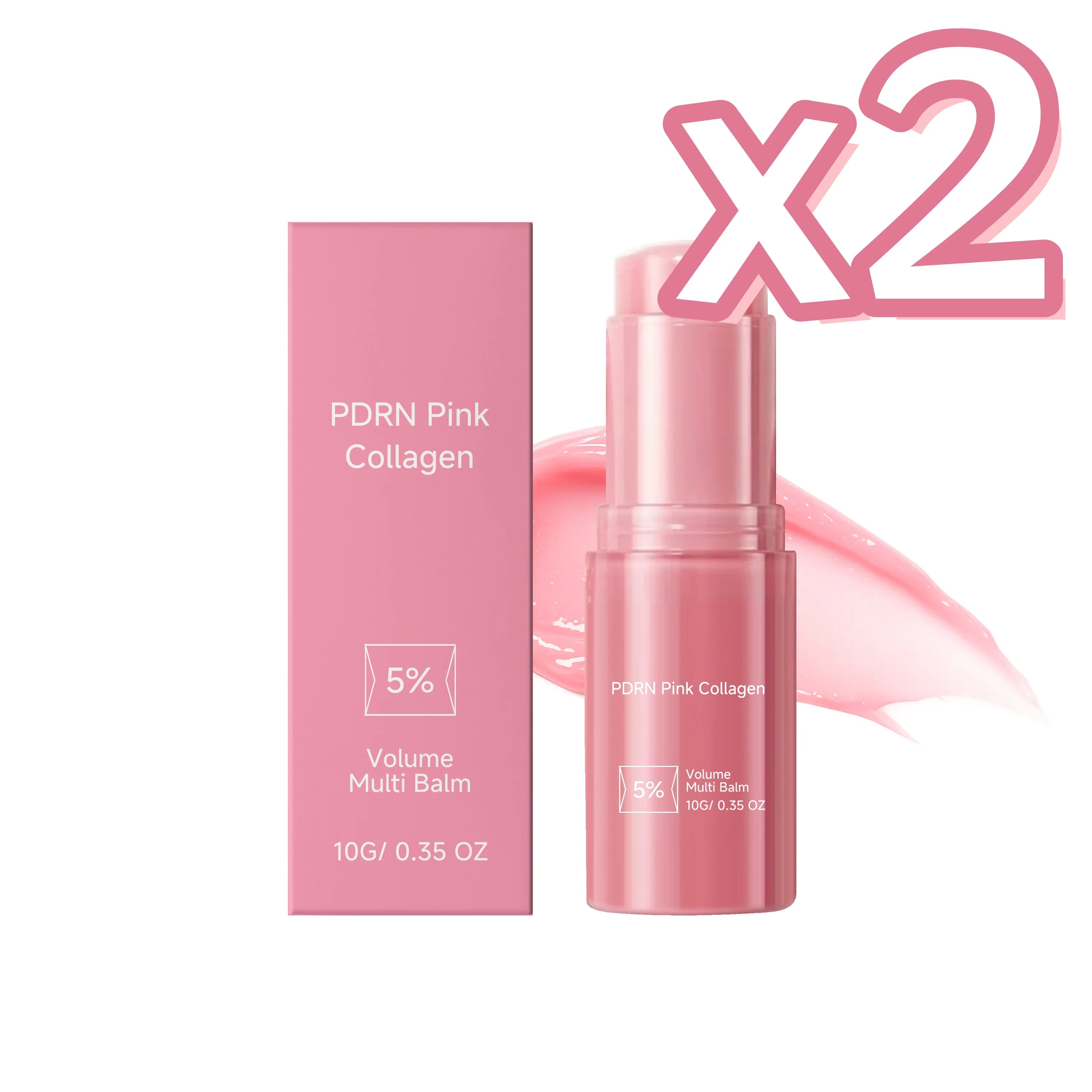 PDRN Collagen Multi Balm Revitalize Skin Improve Wrinkles Reduce Dryness Repair Skin Barrier Smooth Fine Lines Hydrating Stick Oasis Select 10g boxed x 2