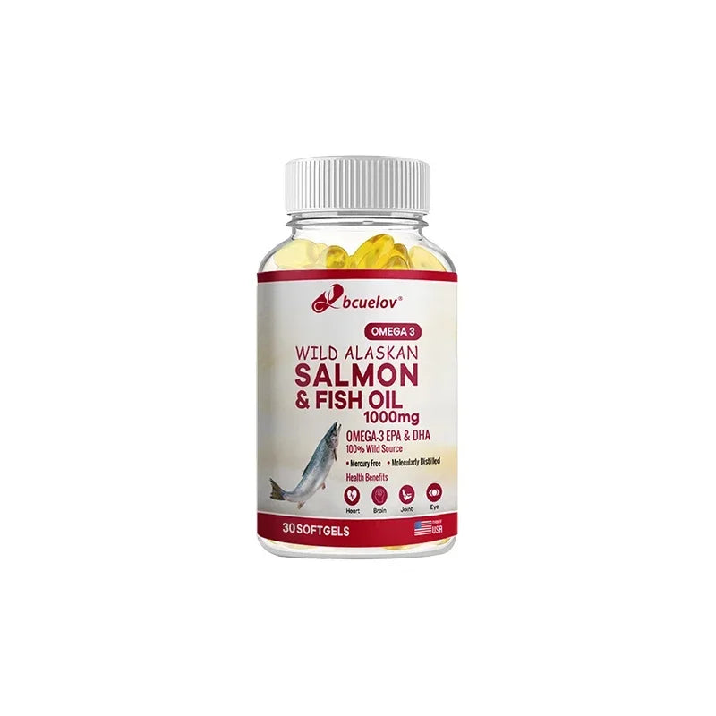 Super Omega-3 EPA/DHA Fish Oil Capsules – Heart, Brain & Joints Fish Oil Supplement Oasis Select 30count-1bottle