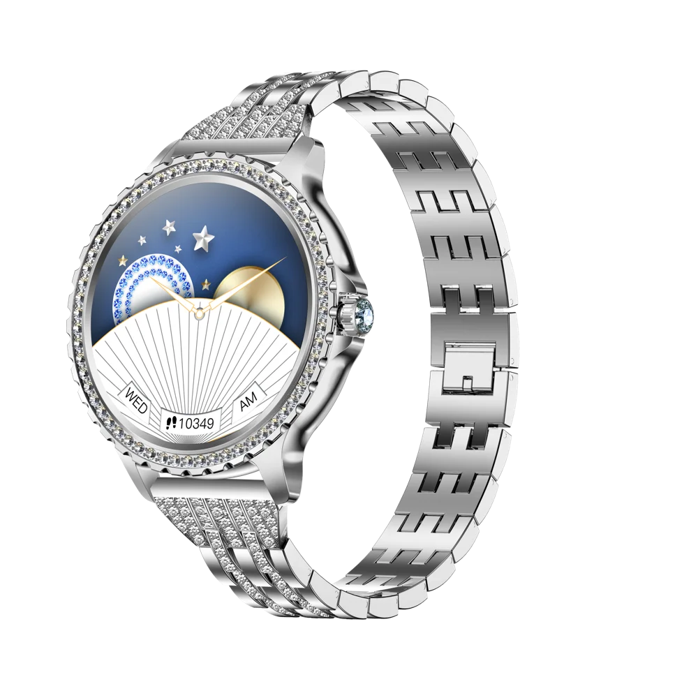 Blue Tooth Call Woman Smart Watches Lady Sports Fitness Bracelet Waterproof Body Temperature Smartwatch For Android IOS Oasis Select SVSV3M-XI