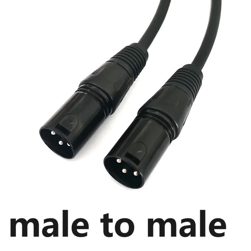 1m 2m 3m 3pin XLR Cable Male to Female XLR Audio Cable Male to Male Mixer Sound Concle Microphone Professional Extension Cable Oasis Select Male to Male 3m