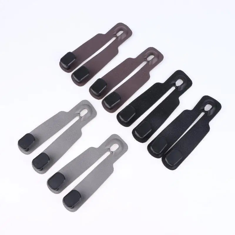 4Pcs Double Hook Car Hook Car Headrest Hooks Hanger For Bags Organizer Holder Clips Auto Fastener Hooks Car Oasis Select