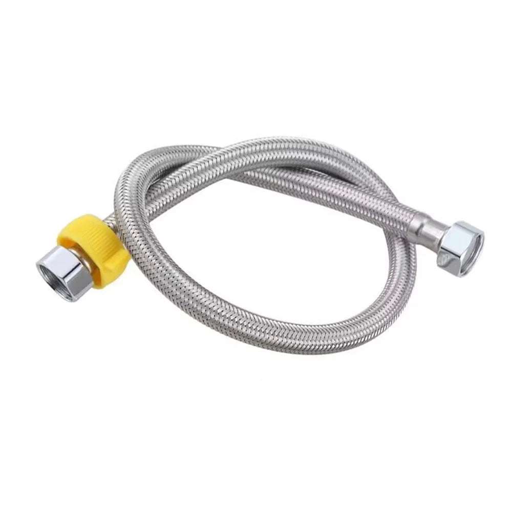 New 1/2 Inch Stainless Steel Plumbing Explosion-proof Flexible Braided Hose Water Pipe 20/200cm Shower Bathroom Accessories Oasis Select A 20cm