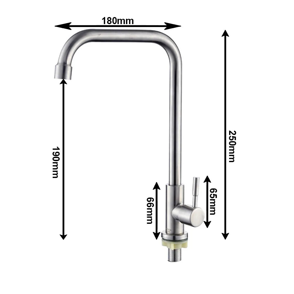 304 Stainless Steel Kitchen Faucet Water Purifier Single Cold Water Tap Deck Mounted Kitchen Sink Faucet Oasis Select