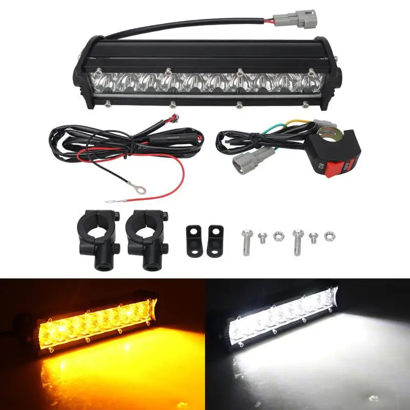 8.5 Inch Slim LED Light Bar For Truck Tractor, Small LED Pods Off Road Driving Auxiliary Fog Lights 60W 6000lm, Waterproof Oasis Select B