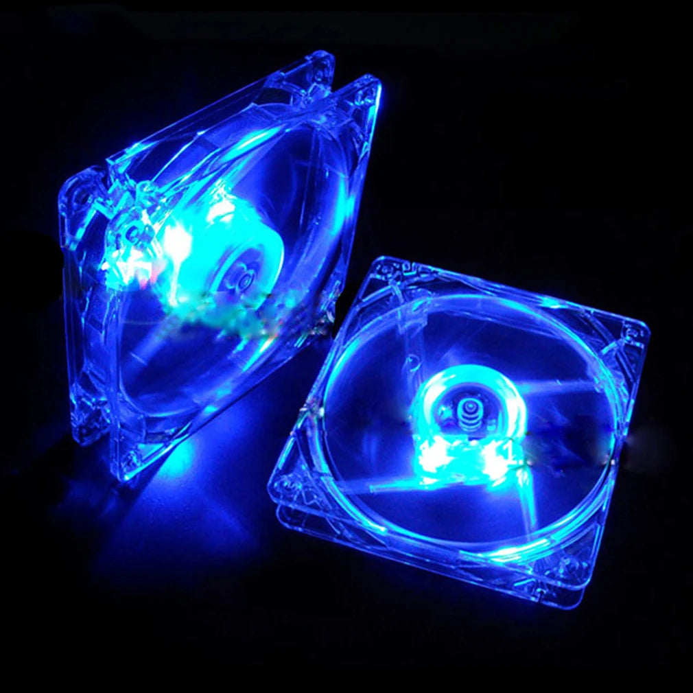 120mm PC Computer fan 4 LEDs Case colorful Cooling Fan Plastic 12CM Fan for Computer Case CPU Cooler Radiator pk arsylid cooler Oasis Select 12cm Blue transparent RGB
