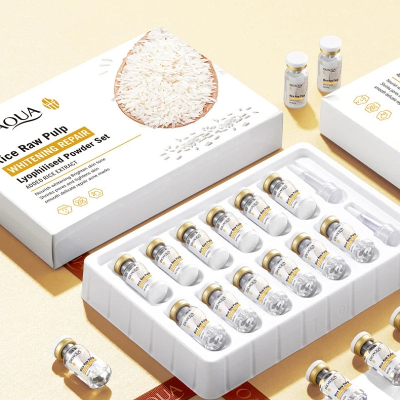 Rice Puree Freeze-Dried Serum Set – Brightening & Barrier Care Face Serum Set Oasis Select