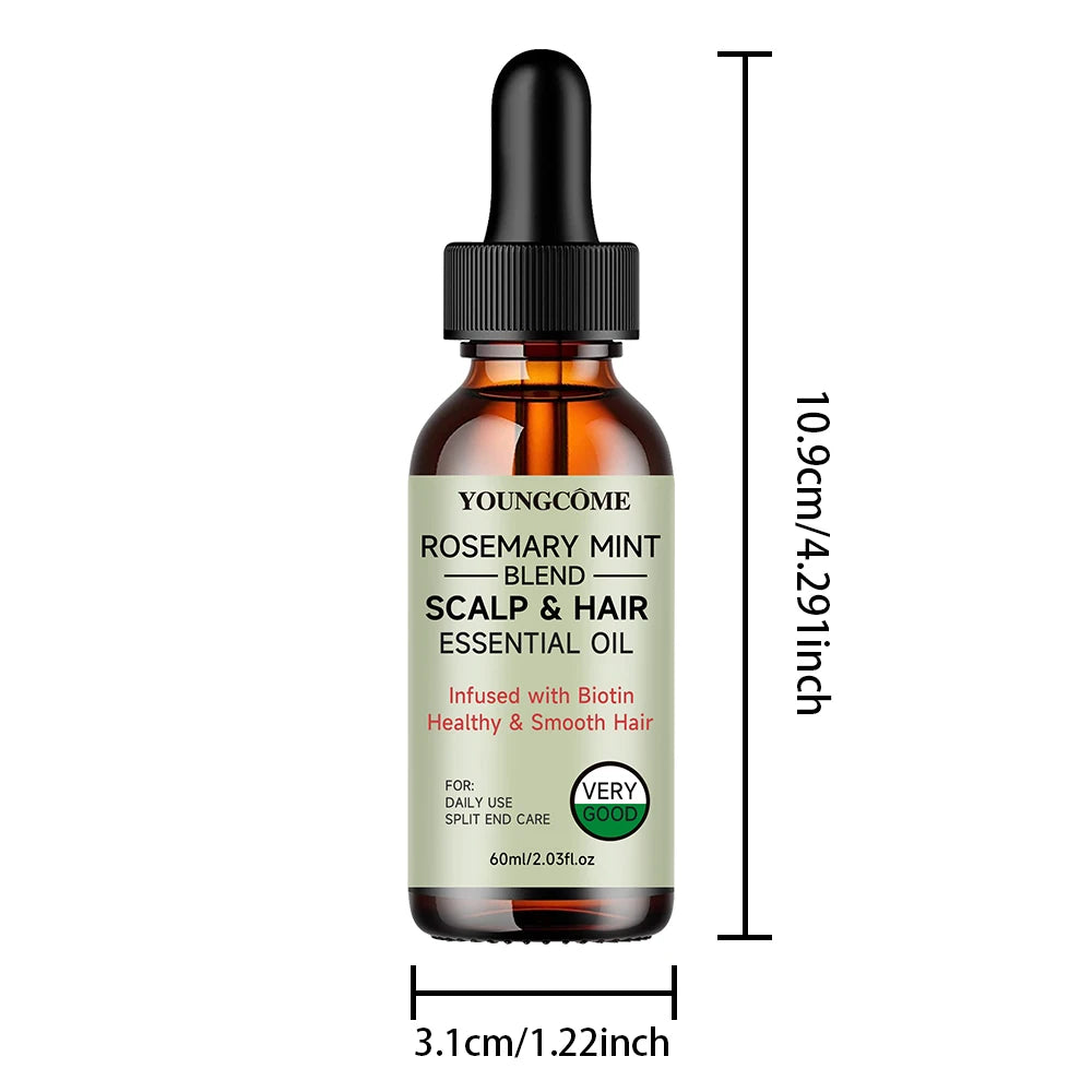 Rosemary Mint Hair Growth Oil – Nourishing Hair Treatment
