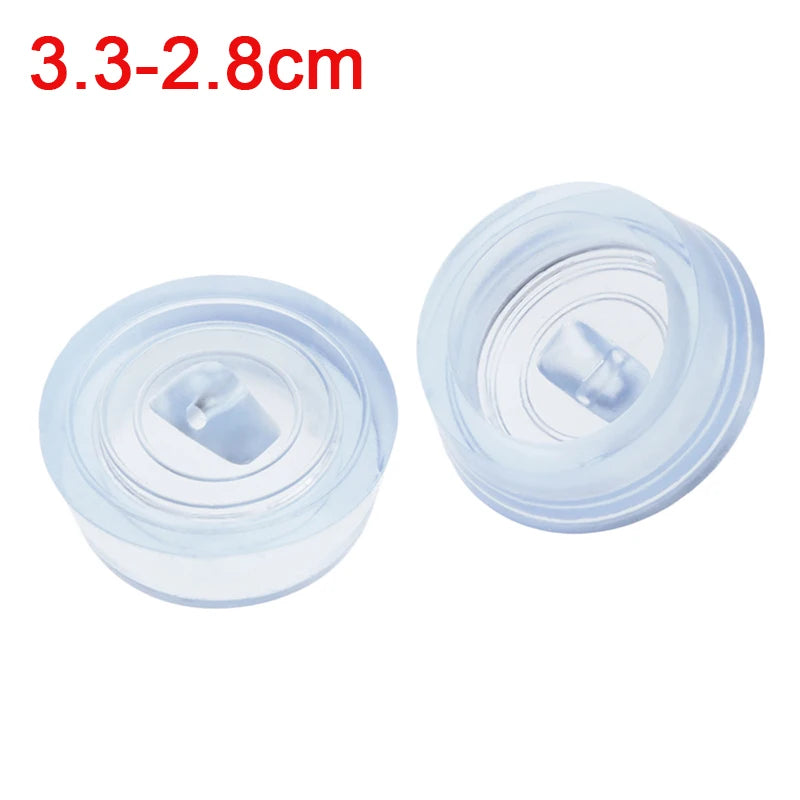 Kitchen Bath Rubber Sink Plug Floor Drain Plug Sink Bathtub Drainage Stopper Laundry Leakage-proof Plug Bathroom Supplies Oasis Select 28-33mm transparent