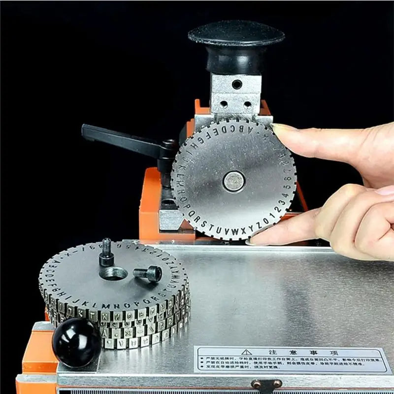 LIKE WISH Manual Marking Steel Stamp Wheel Accessories For Nameplate Metal Label Stamping Printer Machine Oasis Select