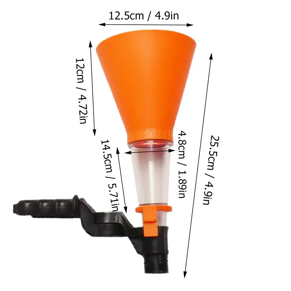 Universal Car Engine Oil Funnel Set – Leak-Proof Self-Locking