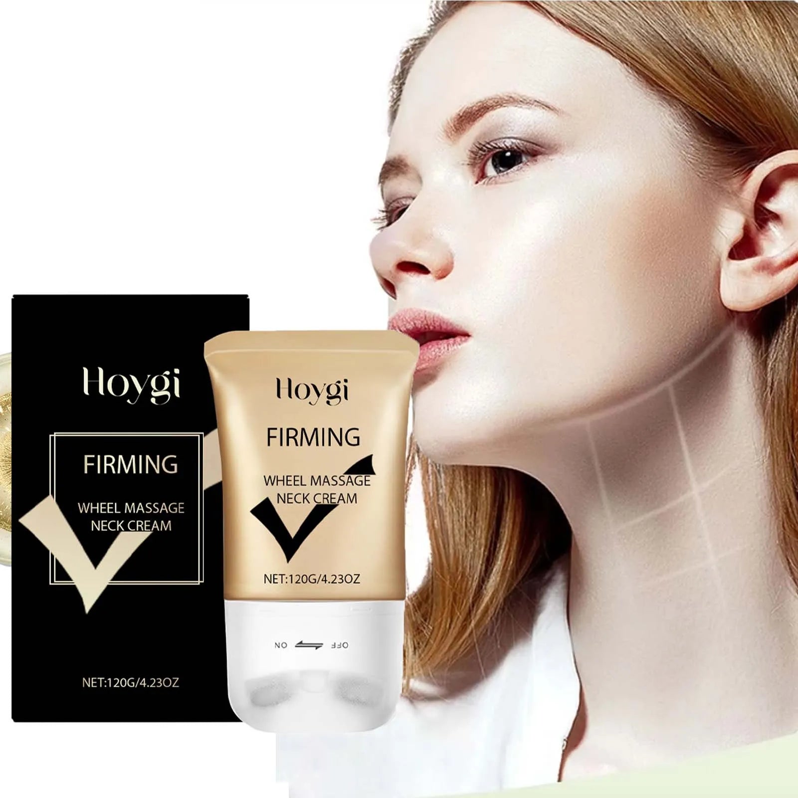 Hoygi Neck Firming Roller Cream – Lift, Tighten & Hydrate Neck Firming Cream Oasis Select