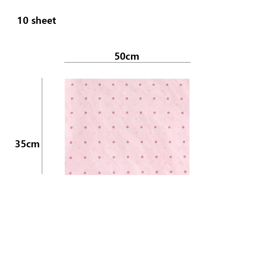 Ins Pink Wavy Dots Snow Pear Paper Wrapping Small Fresh Bouquet Diy