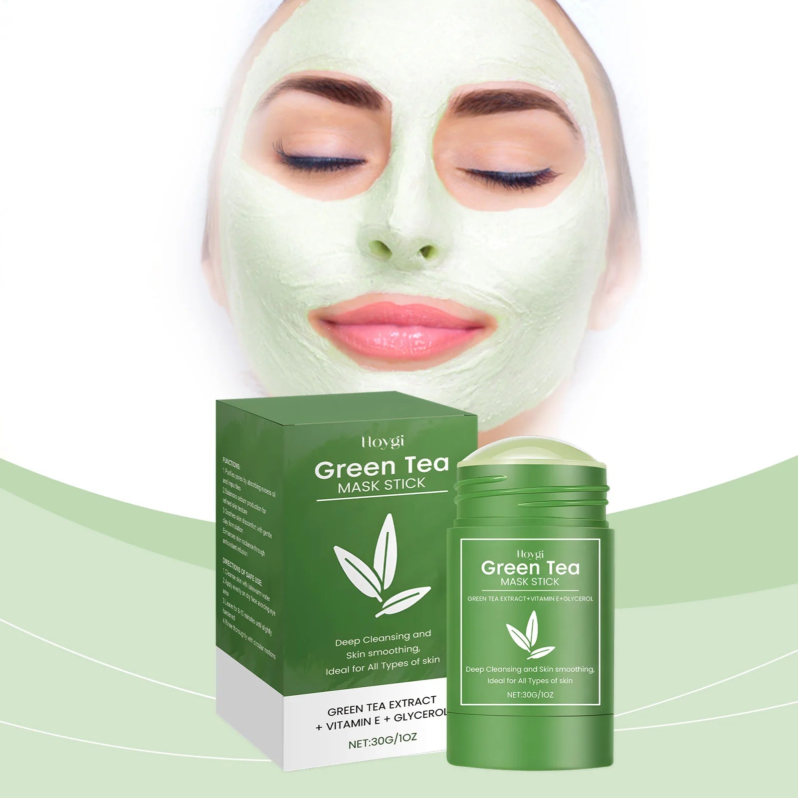HOYGI Green Tea Cleansing Mask – Blackhead & Pore Purifier