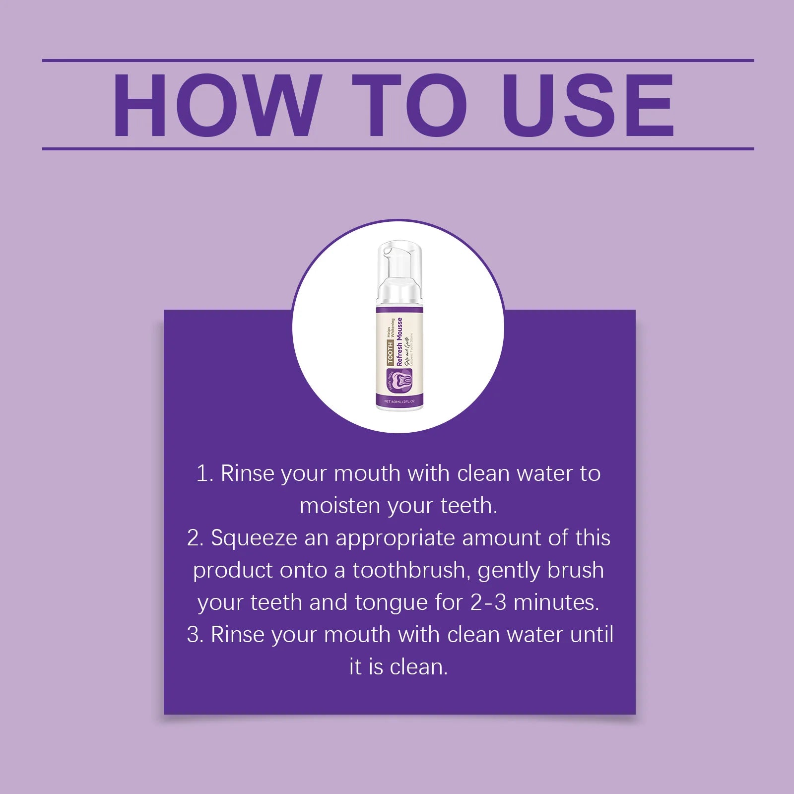 Tooth Freshening Mousse – Whitening & Fresh Breath Care 60ml Dental Mousse Oasis Select