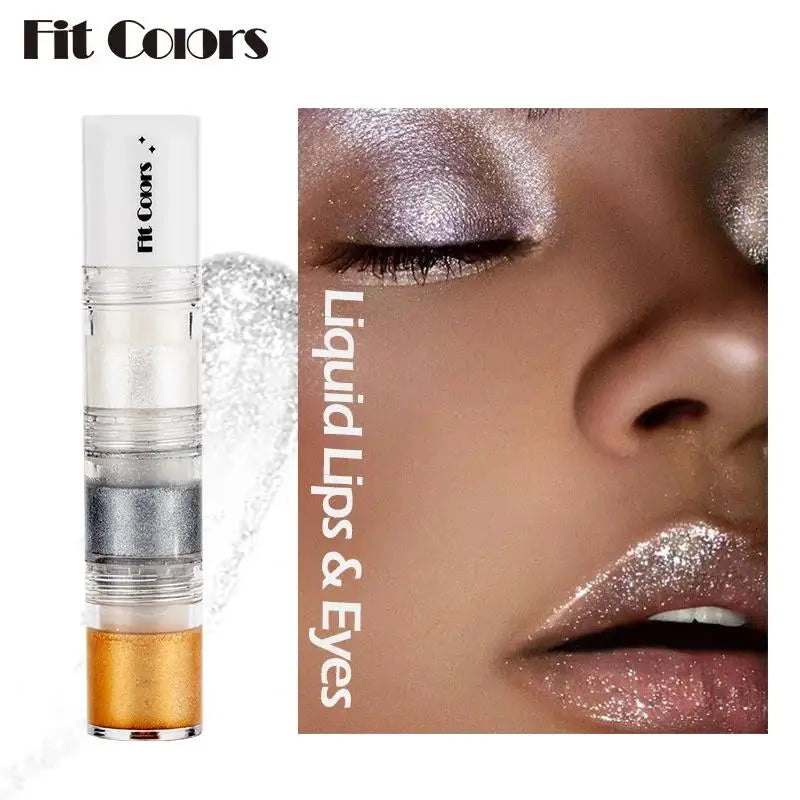 Fit Colors 3-in-1 Shimmer Glitter Liquid Eyeshadow & Lip Gloss