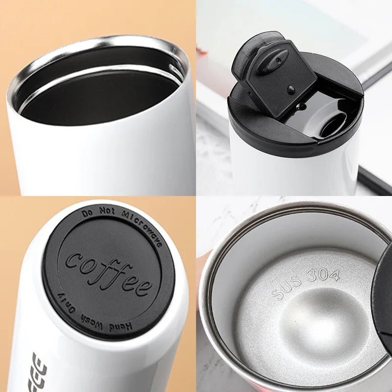Stainless Steel Coffee Thermos Bottle Thermal Mug Leakproof Car Vacuum Flasks Coffee Cup Travel Portable Insulated Bottles Oasis Select