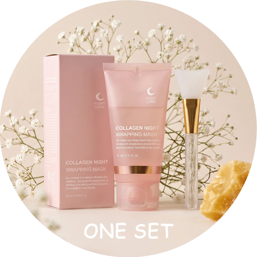 Collagen Peel-Off Facial Mask Deep Moisturizing Hydrating Reduce Skin Sagging Improve Dullness Night Wrapping Mask Skincare Set Oasis Select Facial Mask Set x 4PCS
