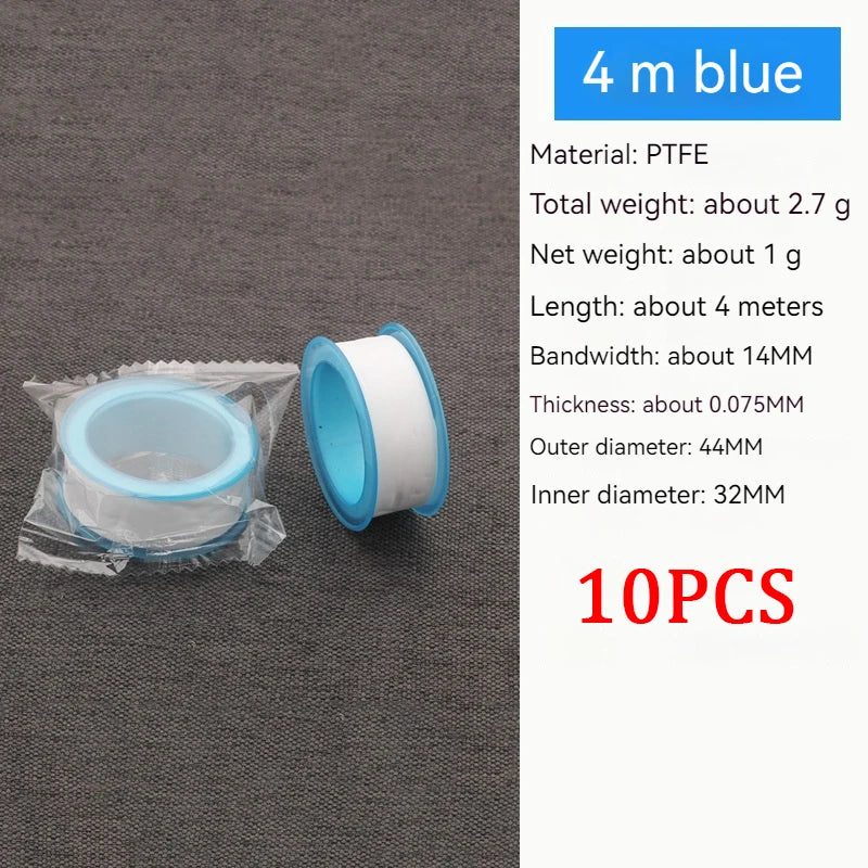 10PCS Thread Seal Tape – Waterproof Leak-Proof Plumbing Duct Tape for Pipe Fittings, Oil-Free Repair & Adhesives Oasis Select 10PCS 14mm