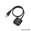 SATA to USB 3.0 Adapter Cable – HDD SSD 2.5"/3.5" + 12V Power