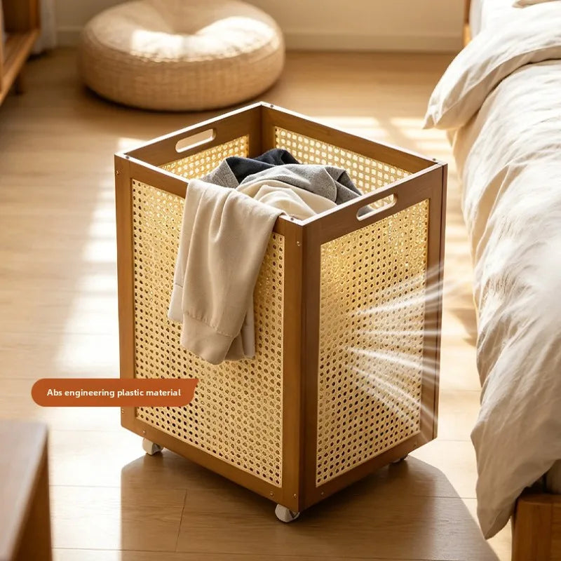 Dirty clothes basket Dirty clothes storage basket Household laundry basket Doll storage bucket Bathroom clothing artifact Oasis Select
