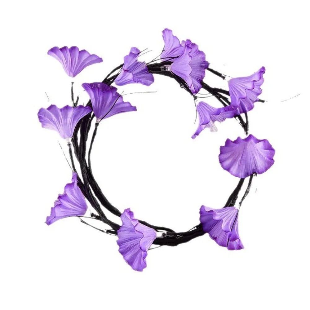 Bendable LED Vine Lights – Flower & Leaf, IP55 Waterproof, 36 LEDs