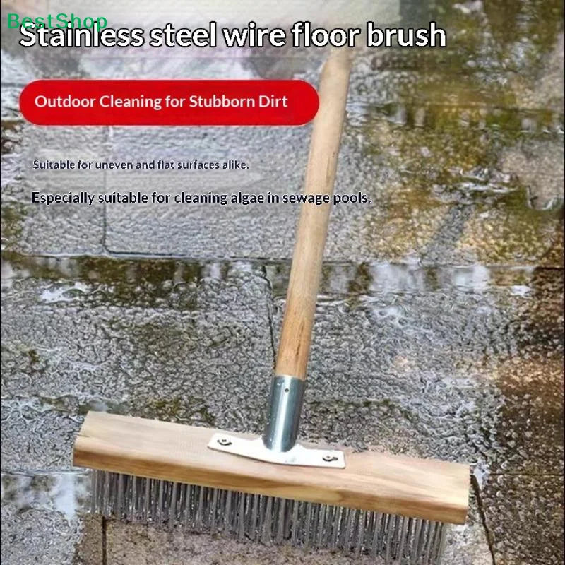 Stainless Steel Wire Brush Set | 3 Sizes, Wooden Handle