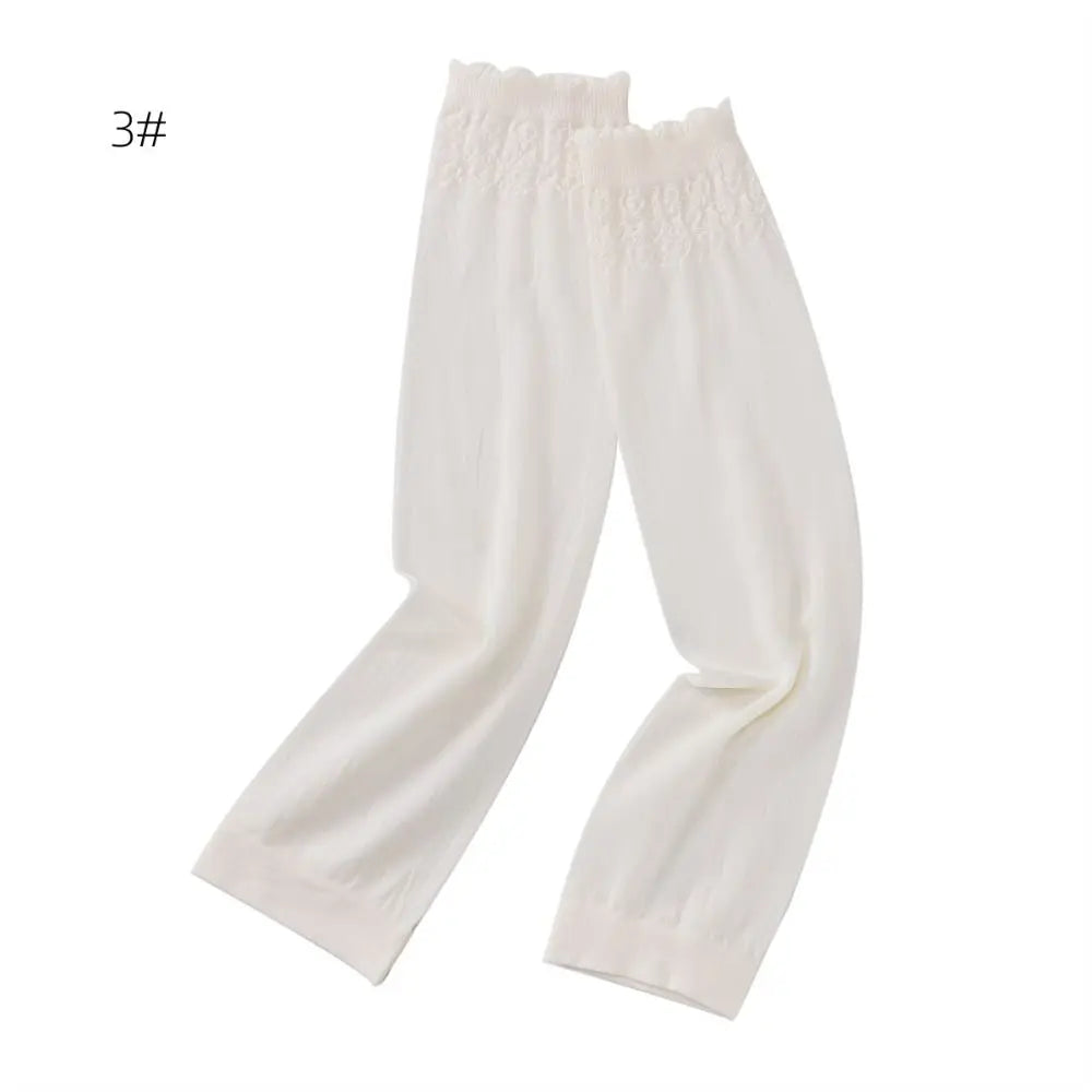 Elastic Fabric Thin Sun Protection Sleeves Solid Color Anti-UV Middle Eastern Style Sleeves Sun Protection Oasis Select 3